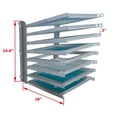 thumbnail image 2 of INTBUYING Screen Printing Frame Rack Shelf Storage Holder Screen Printing Squeegee Rack 8 Layers Screen Drying Rack, 2 of 4