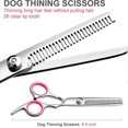 thumbnail image 5 of 4 in 1 Stainless Steel Professional Dog Grooming for Scissors Thinning Curved Scissors and Comb Pink, 5 of 5