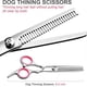 thumbnail image 5 of 4 in 1 Stainless Steel Professional Dog Grooming for Scissors Thinning Curved Scissors and Comb Pink, 5 of 5