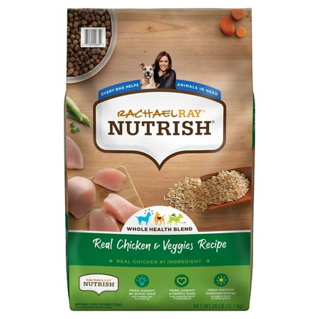 UPC: 0071190006349 | Rachael Ray Nutrish Real Chicken & Veggies Recipe Dry Dog Food 28 lb. Bag (Packaging May Vary)