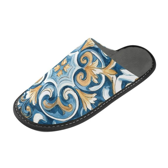 IAUYY Memory Foam House Slippers Suitable for Both Men and Women. Comfortable, Anti-Slip Plush Flat-Bottomed Slippers The Best Holiday Gift Home Decor