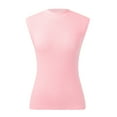 thumbnail image 3 of Women's Neck Ribbed Knit Sweater Vest Sleeveless Pullover Casual Summer Tank Top Trendy Comfortable Stretchy Lightweight, 3 of 6
