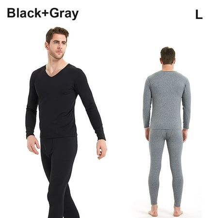 

Ruibeauty Thermal Underwear Set Underwear for Men Shirt & Pants Base Layer w/ Leggings/Bottoms Ski/Extreme Cold