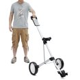 thumbnail image 4 of Golf Bag 2 Wheels Aluminum Collapsible Foldable Golf Trolley No Brake, 4 of 12