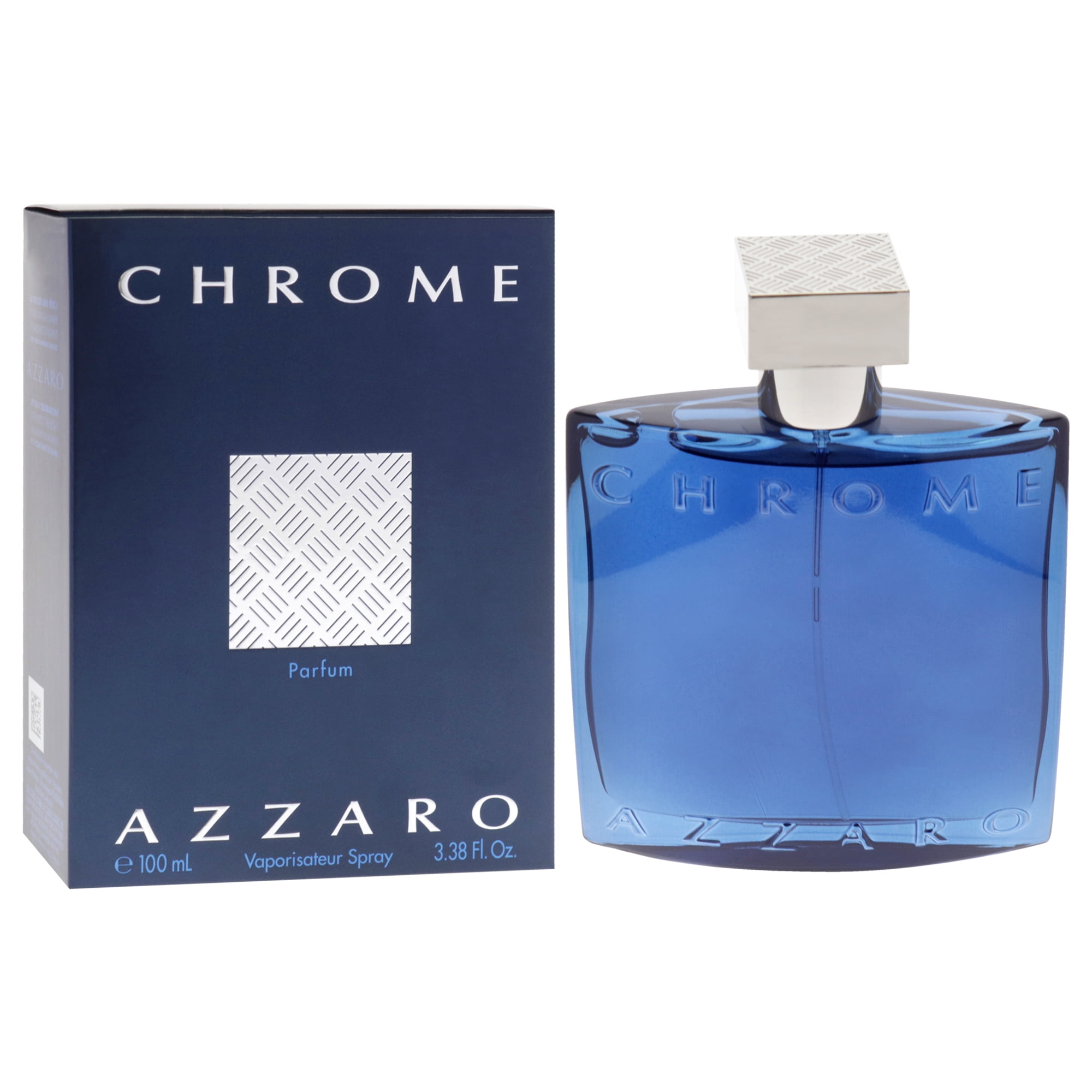 Azzaro Chrome, 3.38 oz Parfum Spray, Citrus Aromatic Fragrance for