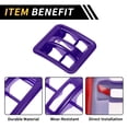 thumbnail image 4 of Unique Bargains 1 Pcs Dashboard Window Switch Button Cover Trim for Jeep Wrangler JK JLU & Unlimited 4 Door 11-17 Center Console Window Button Switch Trim ABS Purple, 4 of 6