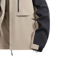 thumbnail image 6 of Mens 3 in 1 Outdoor Jacket Waterproof Windproof Detachable Inner Fleece Hooded Hiking Mountain Shell Coat, 6 of 6