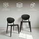 thumbnail image 3 of Ilios Innova | Set de 4 Sillas Teksi Negro de Polipropileno Reforzado con Fibra de Vidrio, Diseño Minimalista y Apilable para Comedor, Terraza, Restaurante y Cafetería, Resistentes a la Intemperie., 3 of 9
