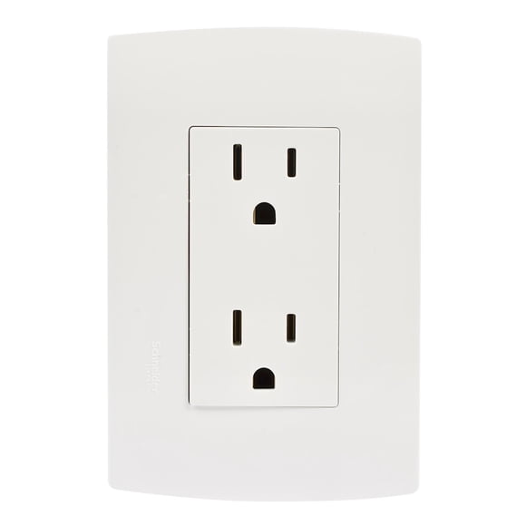 Contacto Con Placa Dúplex Marisio Schneider Electric Blanco