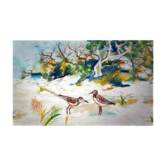 Betsy Drake Interiors Trees & Beach Door Mat Large 30"x50"