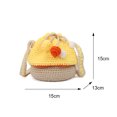 thumbnail image 3 of Bolsa bandolera de punto con diseño de hongo bonito para mujer (amarillo) Likrtyny Para Estrenar, 3 of 9