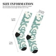 thumbnail image 2 of Compression Socks For Women And Men - Abstract Minimalist Snake Green Compression Socks Circulation For Workout, 2 of 2