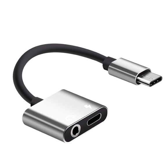 Headphone Adapters USB Audio Adapter Type-C Charging and Audio Adapter Type C Headphone USB Headphone Adapter