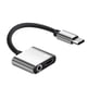 thumbnail image 3 of Cable adaptador de audio USB tipo C a 3,5 mm, 2 en 1, adaptador de auriculares estéreo tipo C a jack de 3,5 mm, micrófono, convertidor auxiliar y adaptador de carga para Pixel 2/2 XL//U11/Pro y más (, 3 of 4