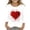 Pink, variant on Valentine's Day Long Sleeve For Girls Heart Print Blouse Cute Party Wear Casual School Shirts