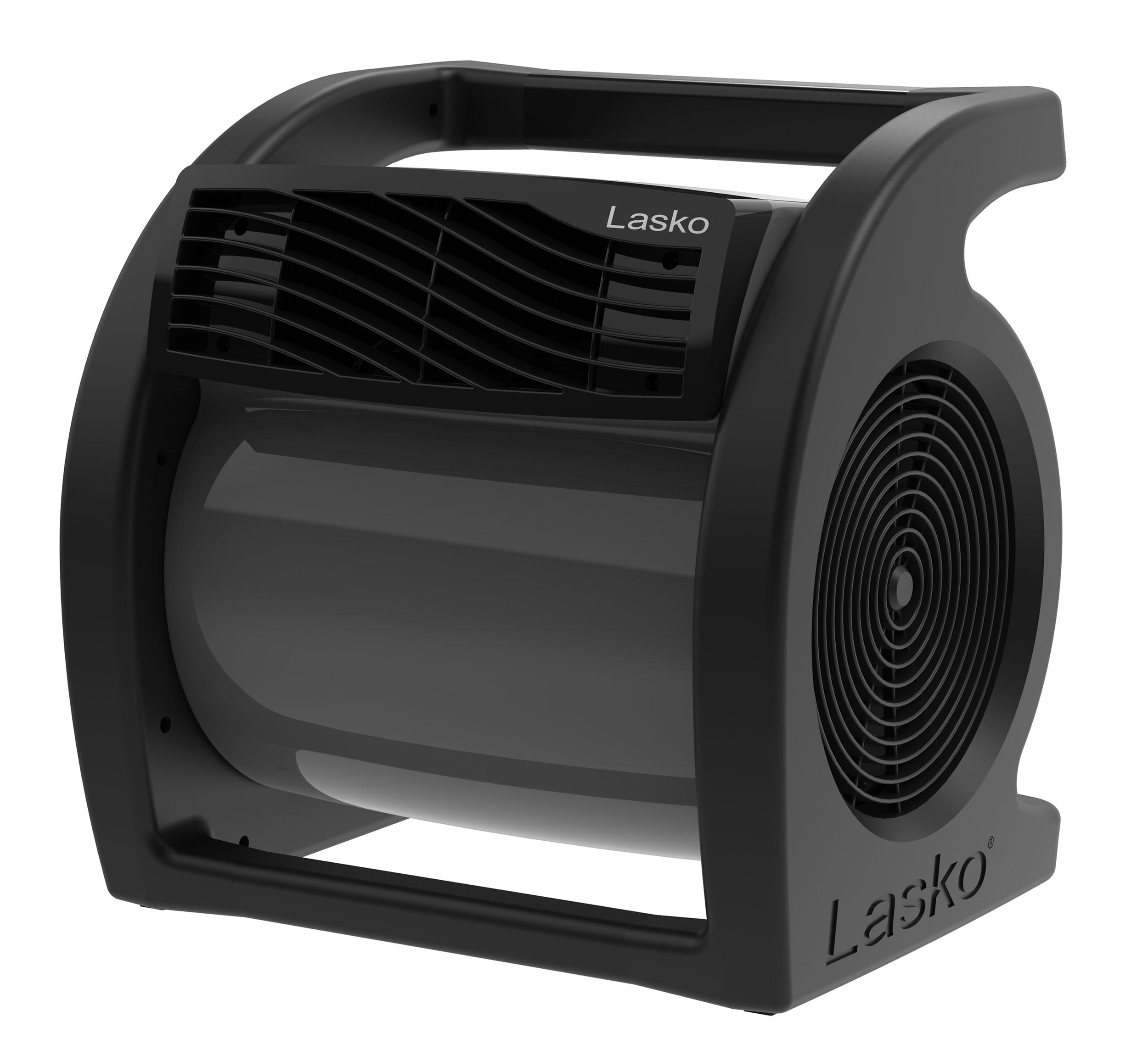 Lasko Max Performance Pivoting Utility Fan, High Velocity Blower Fan with 3 Speeds and Accessory Outlets, Black, U15720
