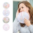 thumbnail image 3 of 5PCS Mini Cartoon Round Fan Adorable Portable Handheld Folding Round Fan, 3 of 9