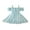 Light Blue, variant on Xingqing 8 Colors Summer Princess Kids Girls Dress Flowers Printed Short Sleeve Off Shoulder Ruffles A-Line Chiffon Dress