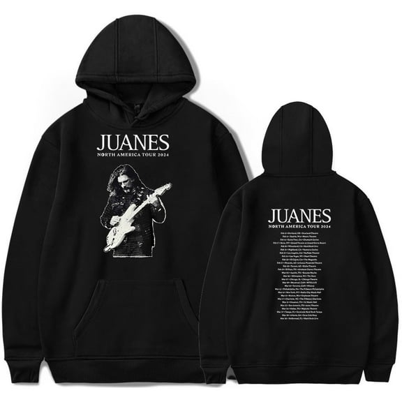 Juanes North American 2024 Tour Hoodie Juanes 2024 Concert Merch Unisex Casual Long Sleeve Sweatshirt
