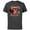 Charcoal, variant on Dawn of the Planet of the Apes Caesar Face and Red Ape Skull - Short Sleeve Cotton T-Shirt for Adults - Customized-Natural
