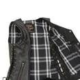 thumbnail image 2 of Milwaukee Leather LKL4710 Women's Black Premium Leather Motorcycle Biker Rider Vest w/ Snap Button Closure 3X-Large, 2 of 8