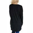 thumbnail image 5 of gakvbuo Fall Sweaters for Women Plus Size Pullover Tops Fall 2022 Women'S Casual Long Sleeve Pockets O-Neck Solid Color T-Shirts Blouse Tops, 5 of 7