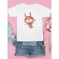 thumbnail image 3 of Bunny With Lollipop T-Shirt Juniors -Image by Shutterstock,  Large, 3 of 4