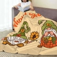 thumbnail image 6 of Vsdgher Gnomes Happy Thanksgiving Ultra-Soft Micro flannel Blanket Throw Blankets for Couch Sofa, Bed (4 sizes)-80"x60", 6 of 7