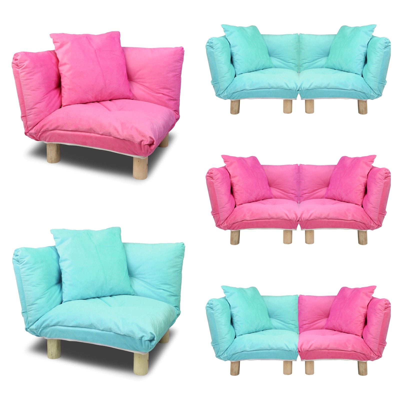 Kid Sofa Children Furniture Floor Chair Lounge Cushion W