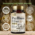 thumbnail image 5 of Psyllium Husk Capsules - Psyllium Husk Powder 2000 mg Per Serving - Extra Strength Fiber Supplement for Daily Digestion & Regularity Support - Natural Psyllium Fiber Caps - Bottled USA - 180 Capsules, 5 of 10