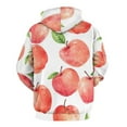 thumbnail image 3 of Red Apple Pattern 3D Print Hoodie Men Women Autumn Thin Pullover Sweatshirt Vintage Streetwear Tops, 3 of 6