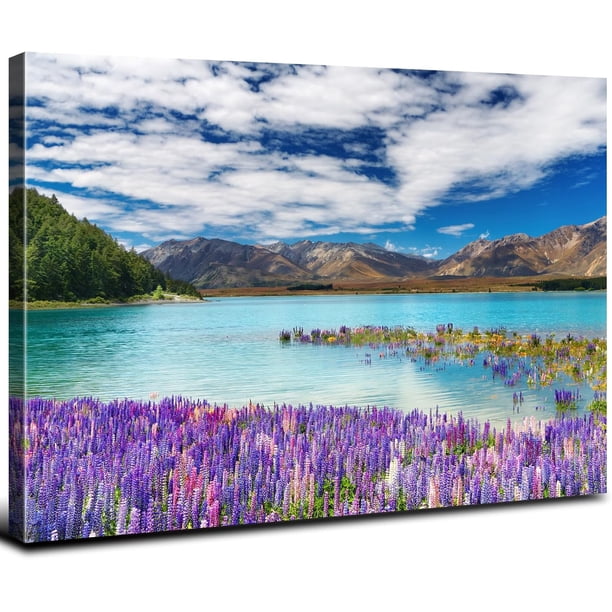 Arte mural de madera de roble verde, atardecer retro, paisajes naturales y bosques; pintura sobre lienzo de montañas al amanecer; pintura al óleo de bosque iluminado por la luz del sol