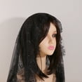 thumbnail image 4 of Women's Lace Shawl Scarf Eyelash Fringe Triangle Head Scarf Latin Dance Costume Wrap, 4 of 5