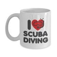 thumbnail image 1 of I Love Scuba Diving With A Cute Diver's Heart Coffee & Tea Gift Mug Cup For A Master Diver Or Dive Instructor Dad, 1 of 4