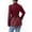 Wine Red, variant on Women'S Floral Lace Mesh One Button Lapel Neck Long Sleeve Elegant Blazer Wine Red L