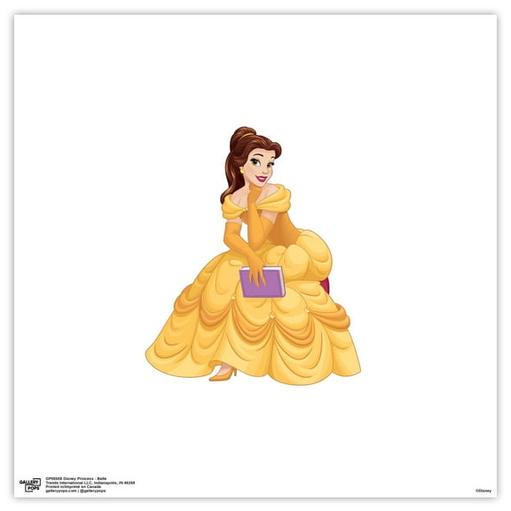 Gallery Pops Disney Princess - Belle Wall Art, Unframed Version, 12" x 12"