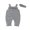 Gray, variant on Bagilaanoe Toddler Baby Girl Knit Jumpsuit Sleeveless Romper Strap Overalls Headband 3M 6M 9M 12M 18M 24M 3T Long Pants Fall Casual Outfits
