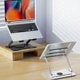 thumbnail image 4 of Bolincty Carbon Steel Laptop Stand 360 Degrees Rotatable Height Angle Adjustable Anti-slip Quick Heat Dissipation Metal Desktop Tablet Computer Riser Holder, 4 of 8