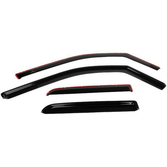 Side Window Deflector 4 Piece Set - Compatible with 2019 - 2021 Ram 1500 Extended Cab Pickup 2020