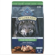 Blue Buffalo Wilderness Adult High-Protein Dry Dog Food Grain-Free, Chicken, 24-lb. Bag