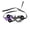 Light Purple, variant on Mskk Lace Flower Rhinestone Masquerade Mask for Women, Venetian Half‑Face Mask Halloween Mardi Gras Carnival Costume Ball Cosplay Party Accessory for Night Event