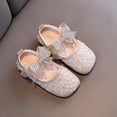 thumbnail image 6 of Owordtank Girls Mary Jane Dress Shoes Princess Ballerina Pearl Rhinestones Shining Low Heels Party Wedding Student Shoes, 6 of 6