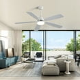 thumbnail image 6 of imerelez Indoor Modern 52 Inch Ceiling Fan 6 Speed Wind 5 Blades Remote Control Reversible DC Motor With Led Light, 6 of 8