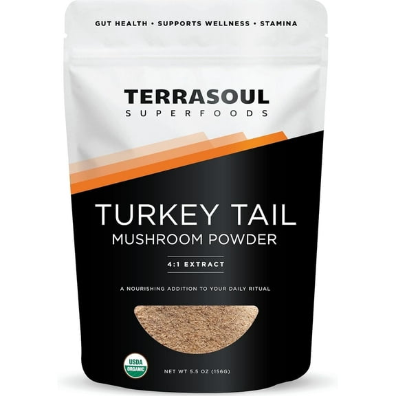 Terrasoul Superfoods Organic Turkey Tail, 5.5 Oz - Adaptogenic Superfood
