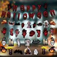 thumbnail image 4 of 1 juego de banderines colgantes de Halloween, banderines decorativos con abalorios para decoración de interiores y exteriores, estilo 6, 4 of 5