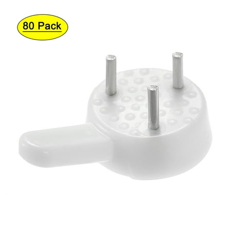 

6lbs Hardwall Hanger for Hardware Fasteners & Hooks Wall Mount Non-mark Hook Picture Photo Frame Hangers 80 Pcs