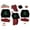 Black Red Dad, variant on SUNSIOM Christmas Family Matching Pajamas Christmas Pjs Long Sleeve Tree Print T-shirt with Plaid Pants Sleepwear Loungewear