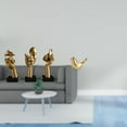 thumbnail image 2 of Estatuas De Resina De Pensadores Y Figuras De Pájaros Dorados. Esculturas De Arte Abstracto. Adorno Moderno Para La Decoración Del Hogar, Ideal Para La Oficina, Estantería O Sala De Estar., 2 of 8