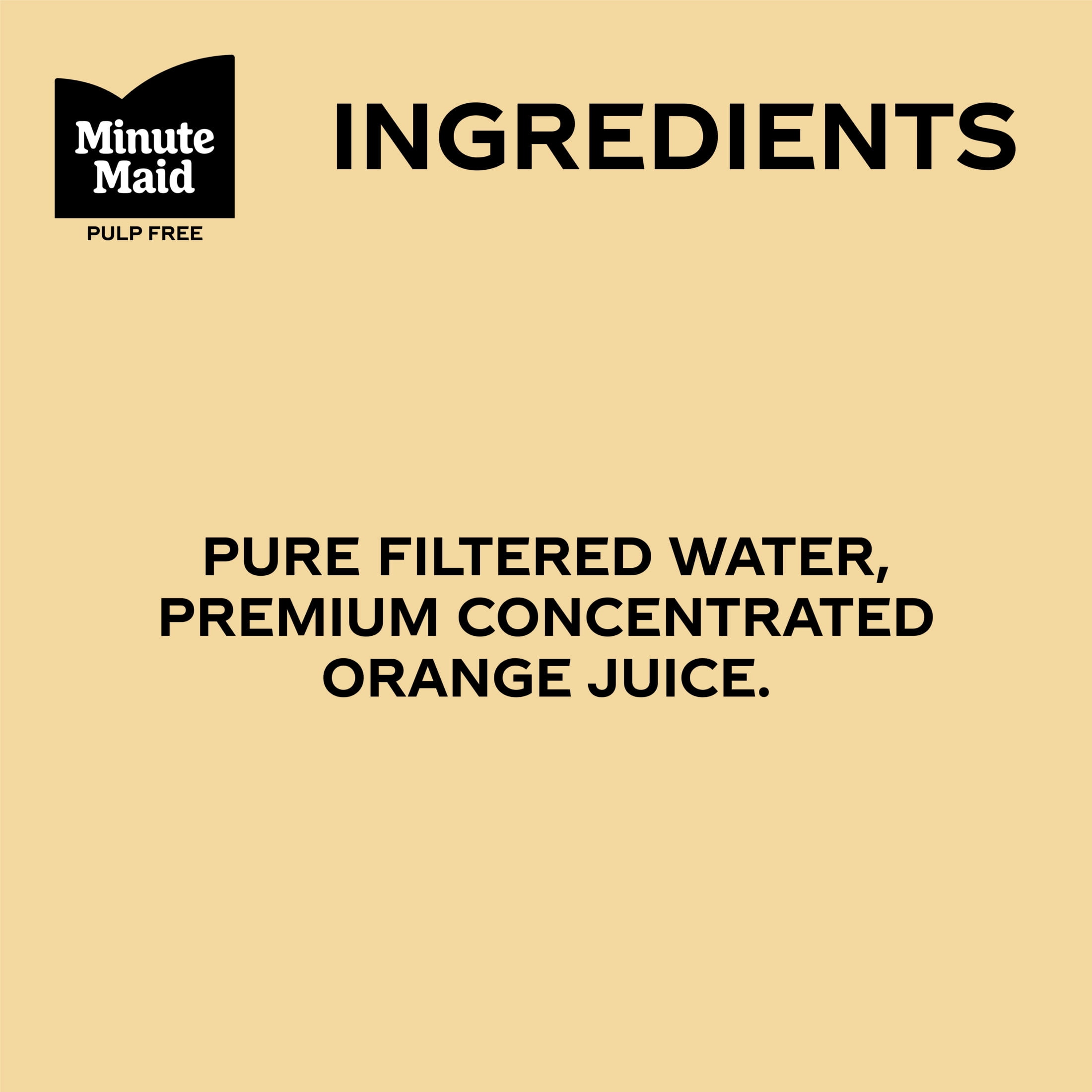 Minute Maid Pulp Free Orange Juice Carton, 59 fl oz