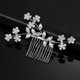 thumbnail image 2 of Nvzi Horquillas para el pelo de boda con flores para novias, peinetas con perlas de cristal, pinzas para el pelo, accesorios para el pelo de boda dorados, joyas -B, 2 of 4